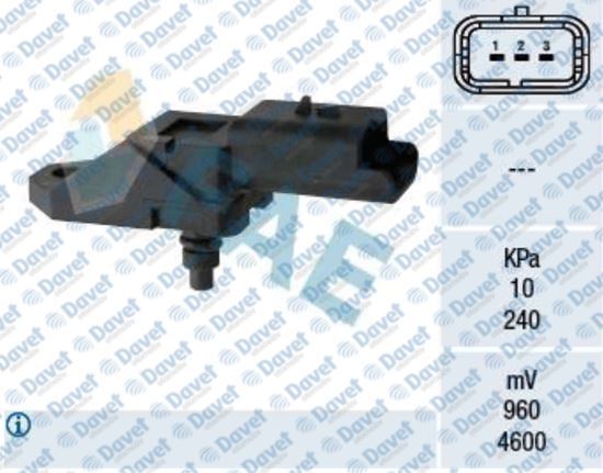 FAE 15046 Emme Hava Basinc Sensoru C5 Ii-407-Jumpy Iii-Expert Iii-C5 Iii-5008-308-508 Dw10bted4 2.0hdi 16/Dv6 1.6hdi 16v-Partner Ii-Berlingo Ii-206-3008-C3 Ii-C3 Iii